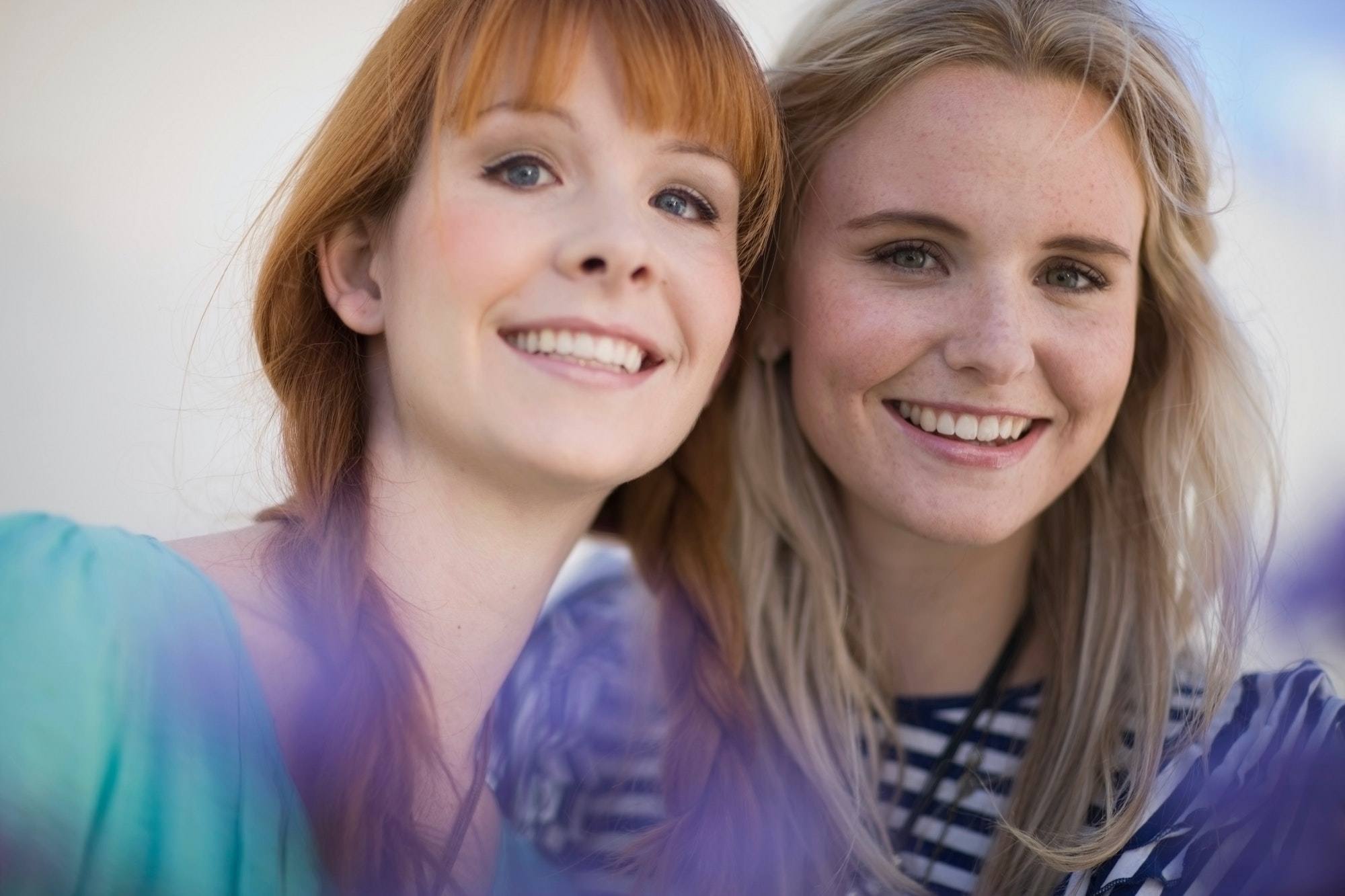 2 Girl friends smiling